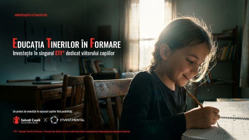 Salvati Copiii si Investimental lanseaza „Investitie in educatie”, campania care propune cea mai valoroasa investitie: educatia copiilor